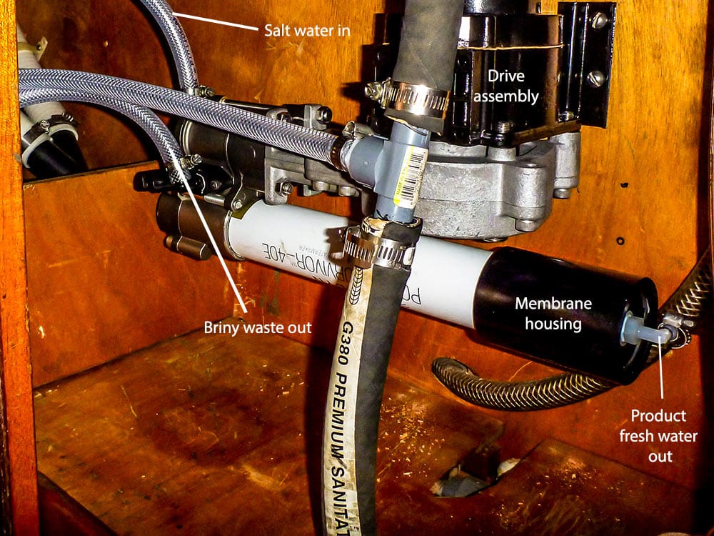 The drive assembly and membrane housing