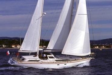 amel ketch sailboat