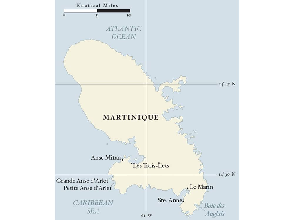 Map of Martinique