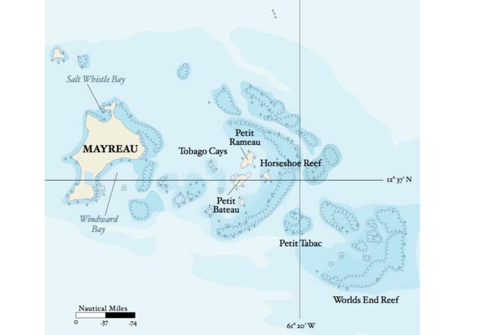 Chart of Mayreau