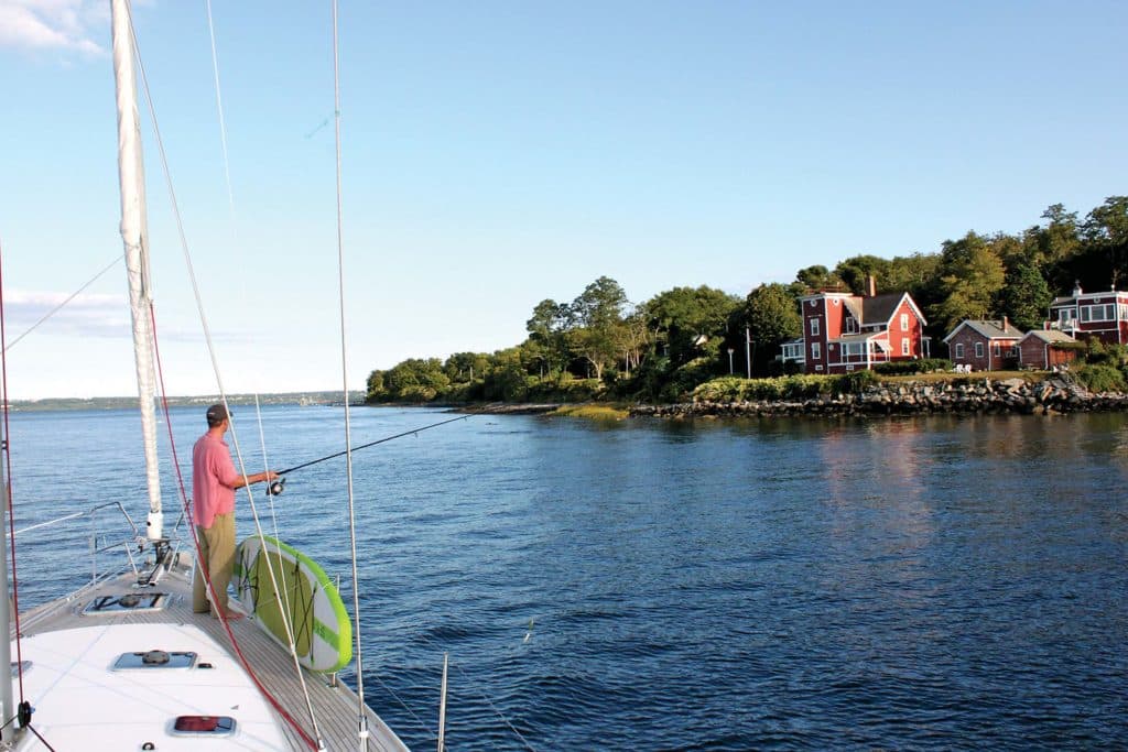 Fishing from a Sailboat