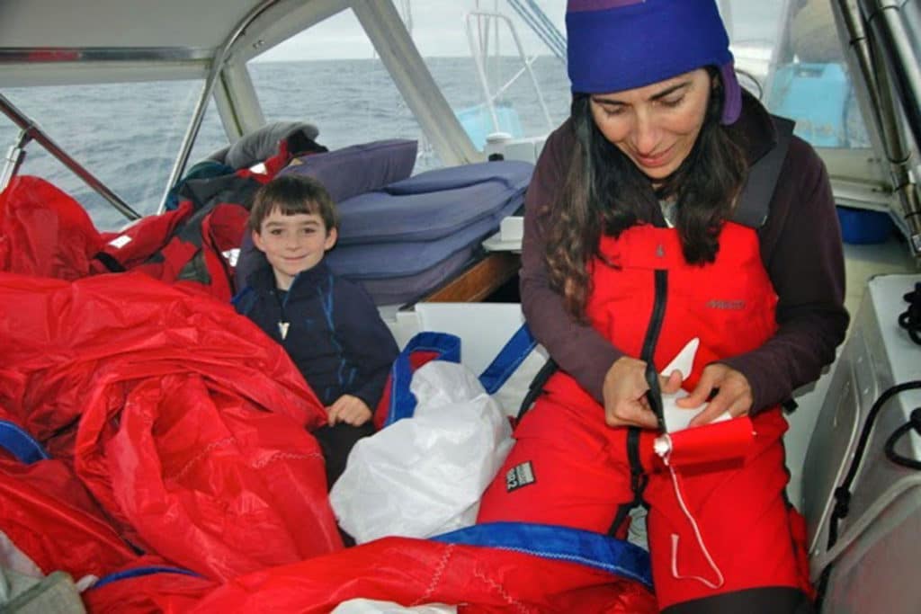 Sail Repair at Sea