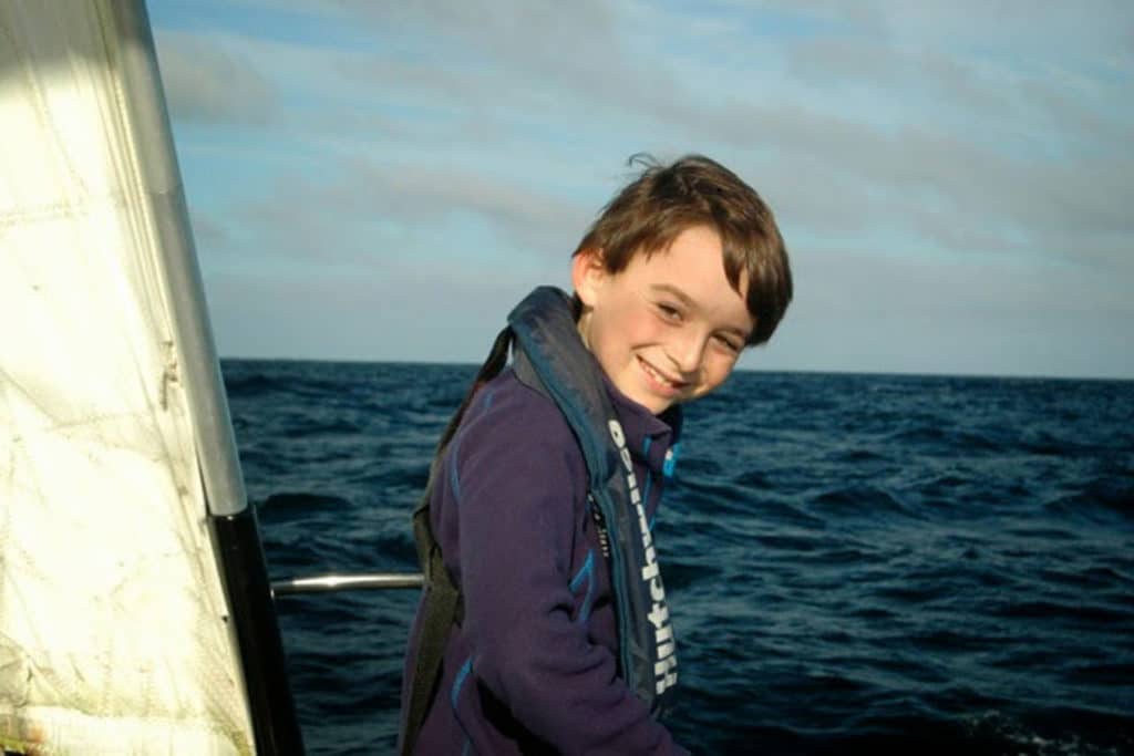 Eric Enjoying Sailing the Pacific