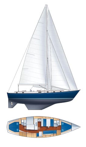 44 peterson sailboat