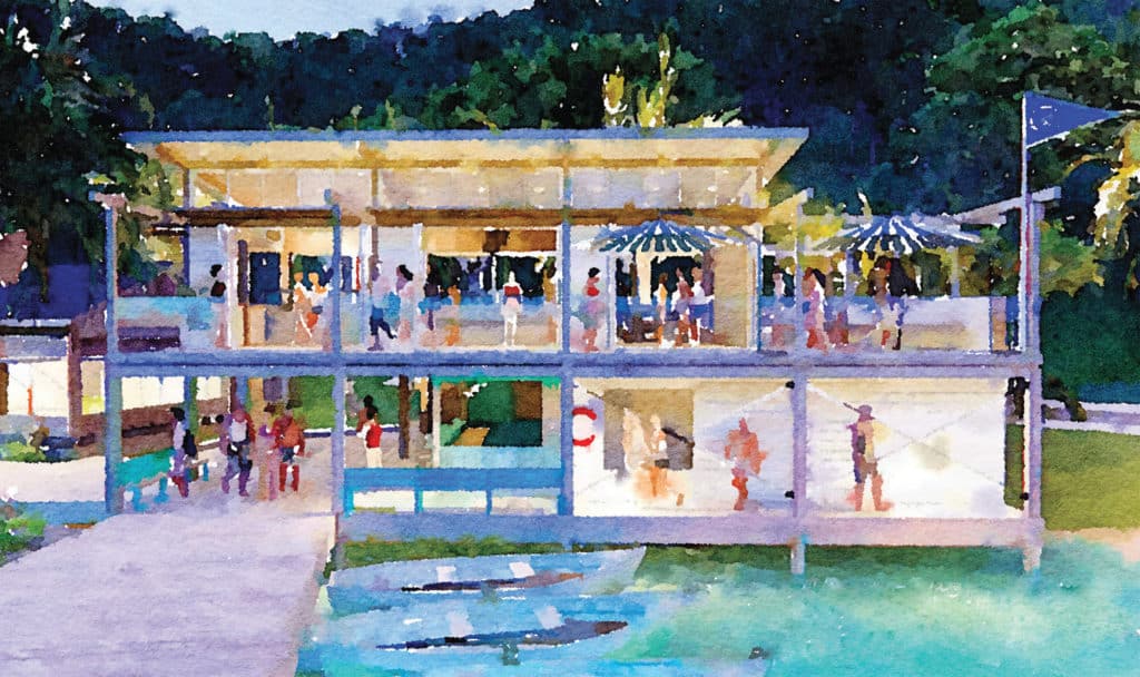Bitter End Yacht Club watercolor