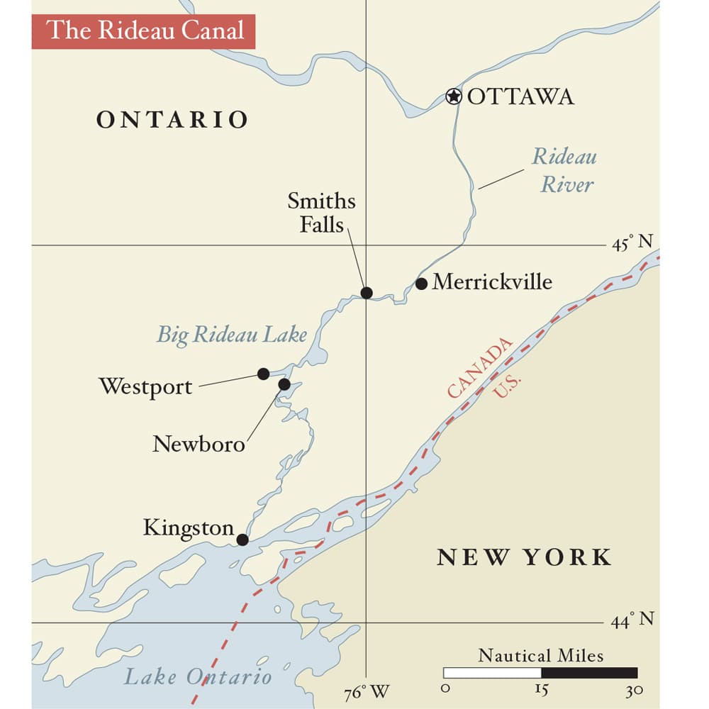 Rideau Canal map