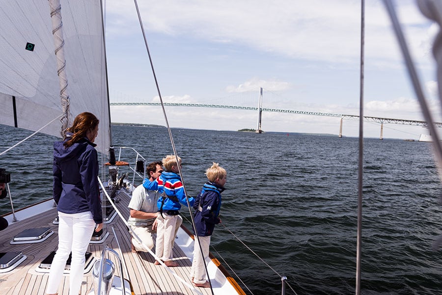 family sailing