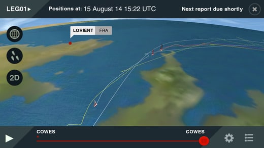Volvo Ocean Race app screenshot
