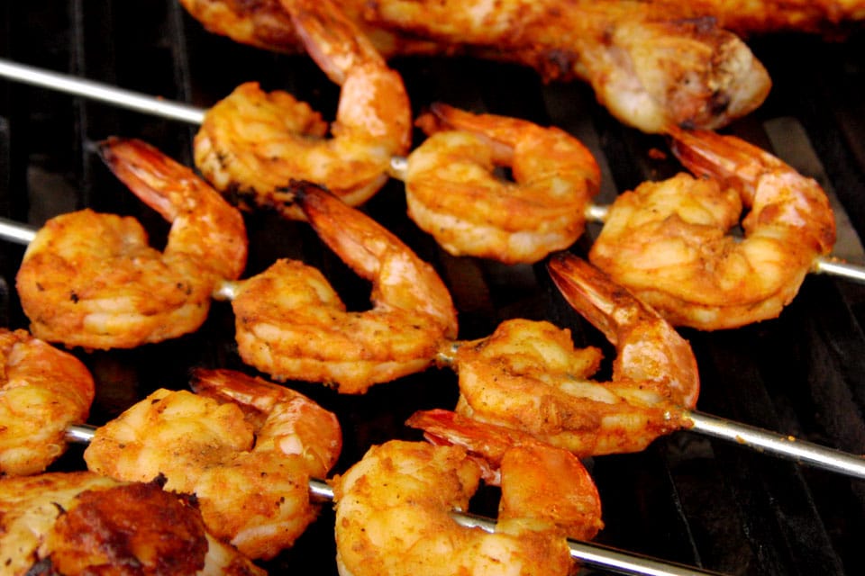 Grilled Shrimp skewers