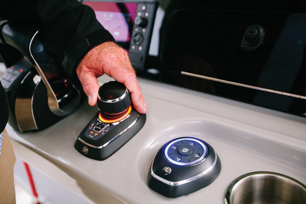 Helm shot of the prototype docking system