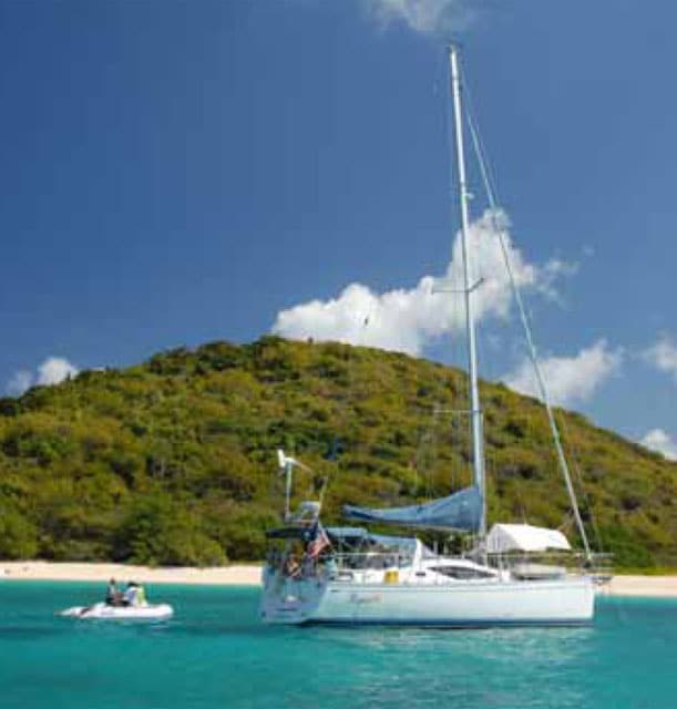 Anchored in the Virgin Islands