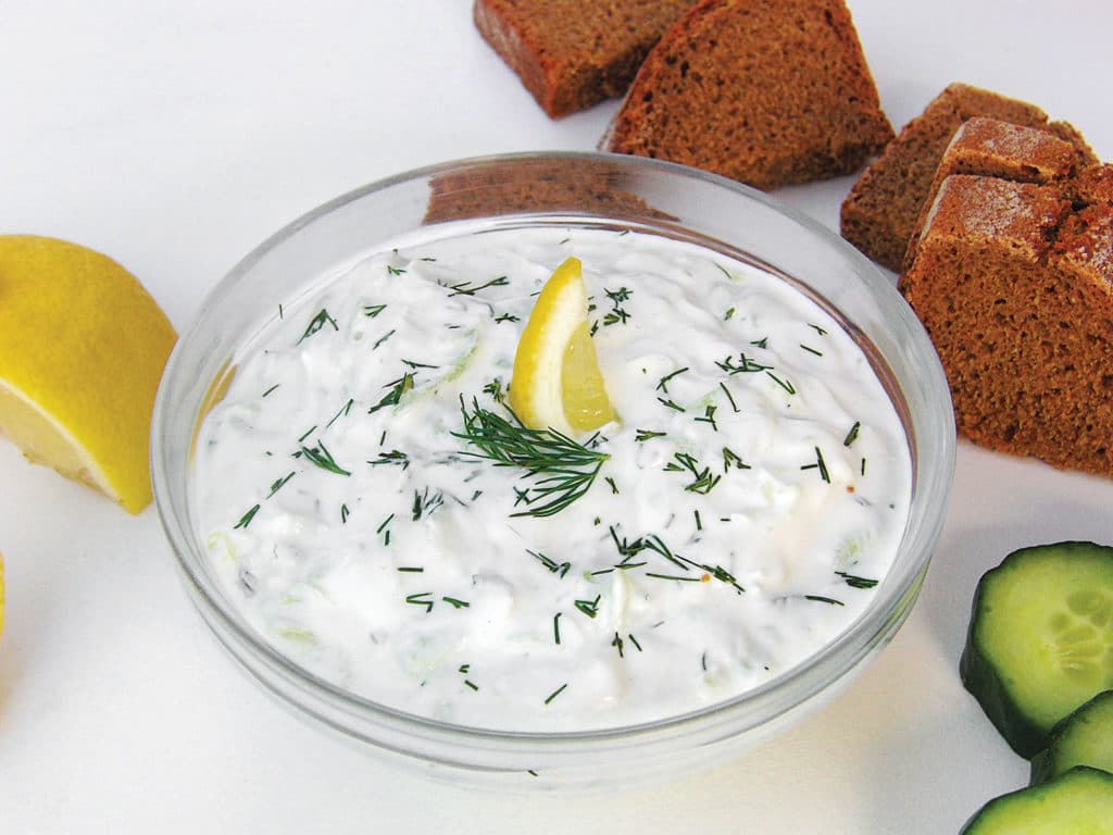 tzatziki dish