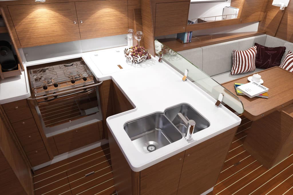 sailboat galley