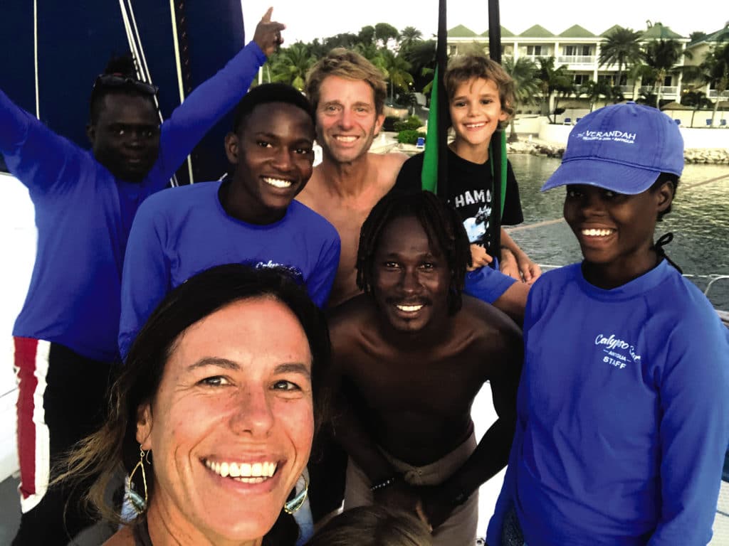 Milum family in Antigua