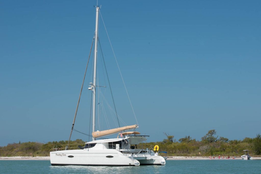 yacht on the water