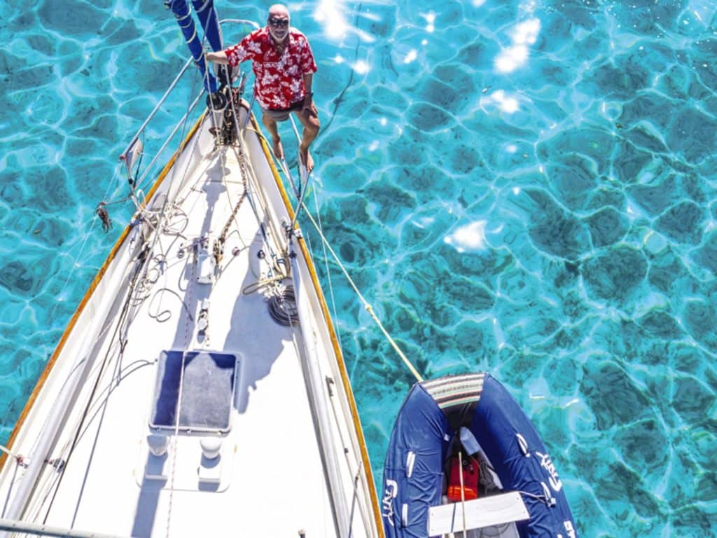 Goodlander on his boat