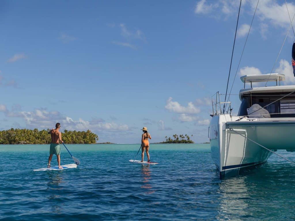 paddleboarding