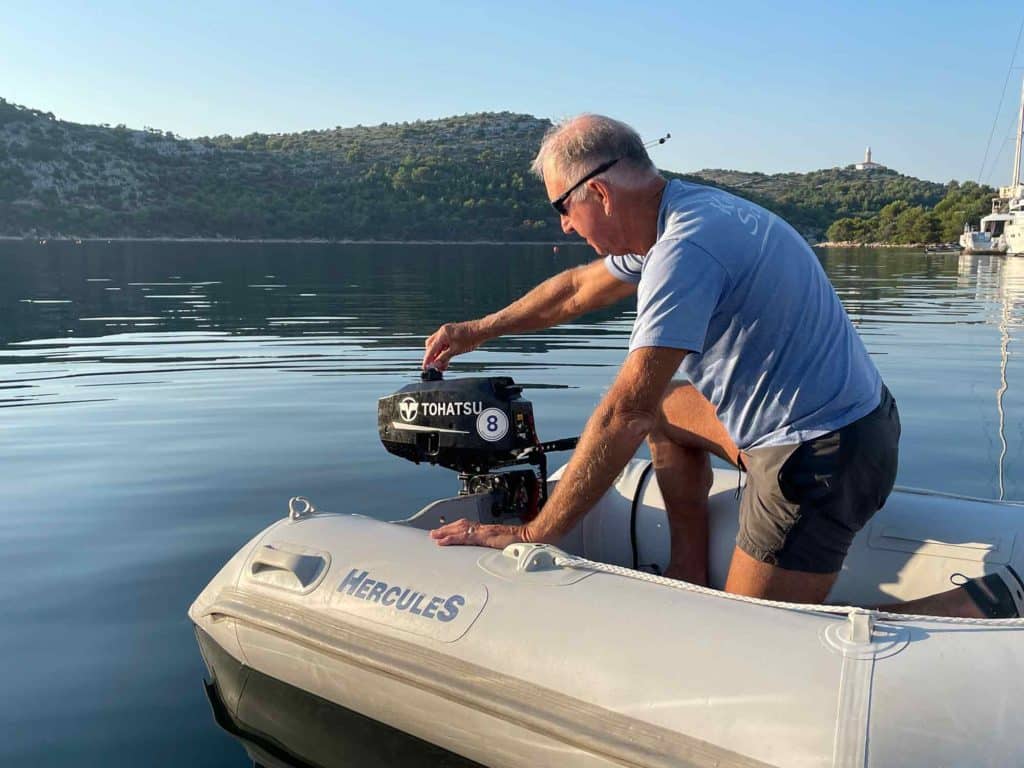 two-stroke gasoline outboard