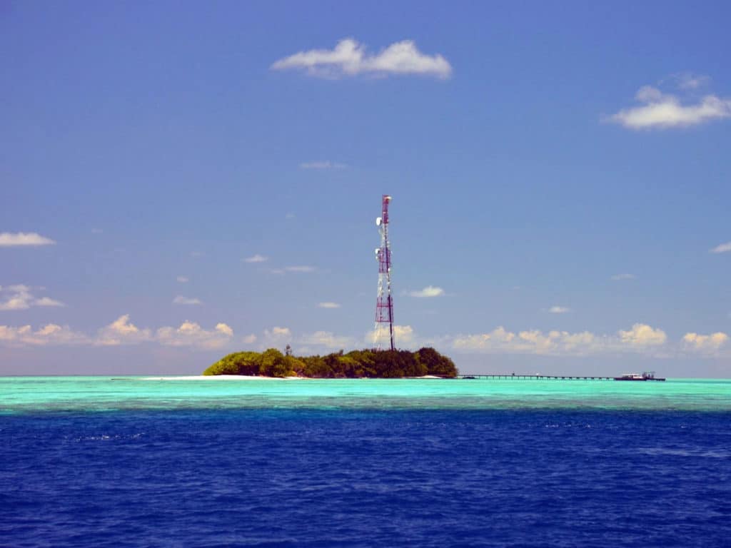 Maldives cell tower