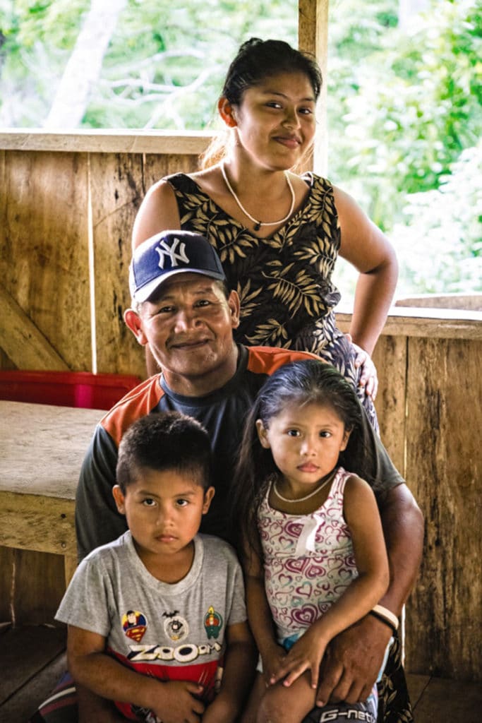 Family in Punta Valiente, Bocas Del Toro, Panama