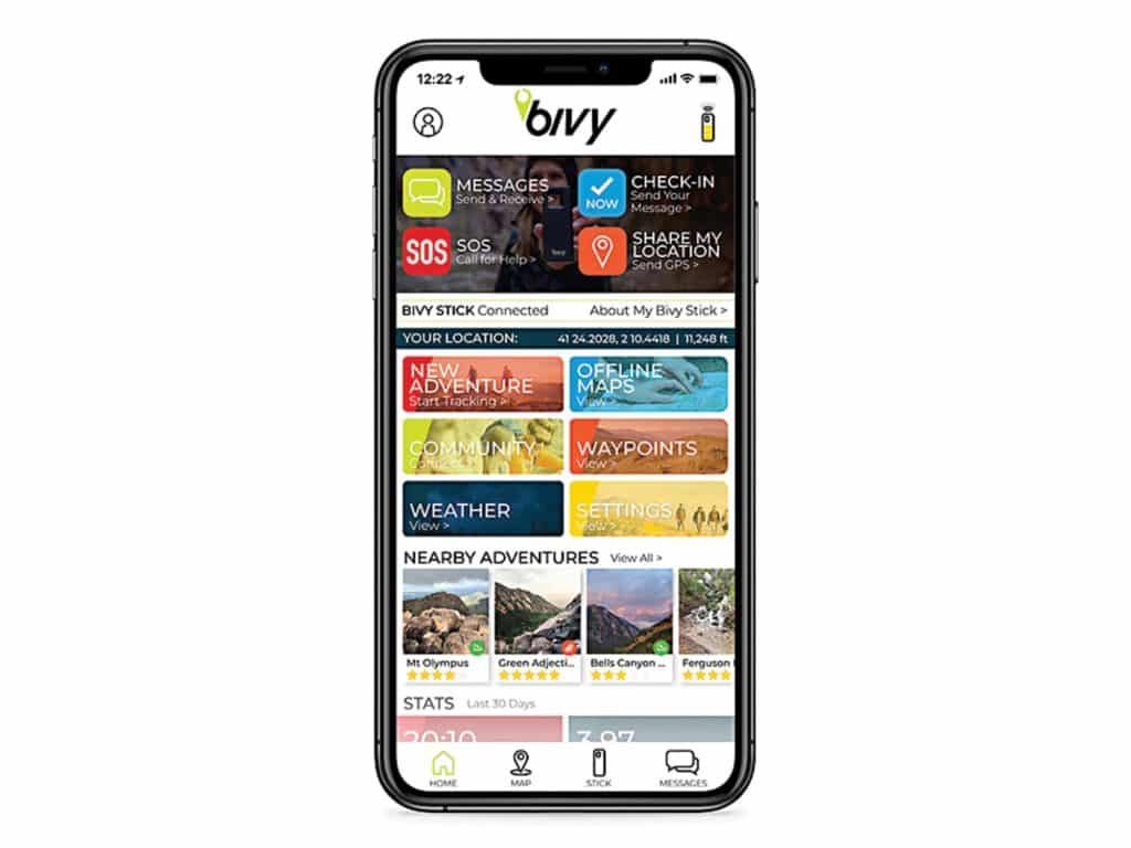 Bivy Stick app