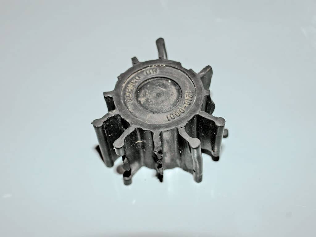 Worn-out impeller