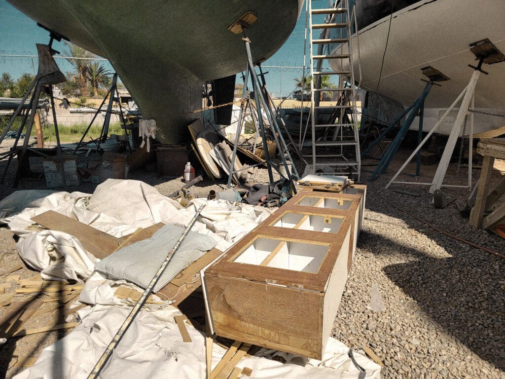 removing cabinets