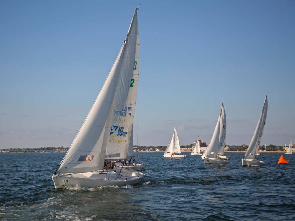 Sailboat race on Narragansett Bay