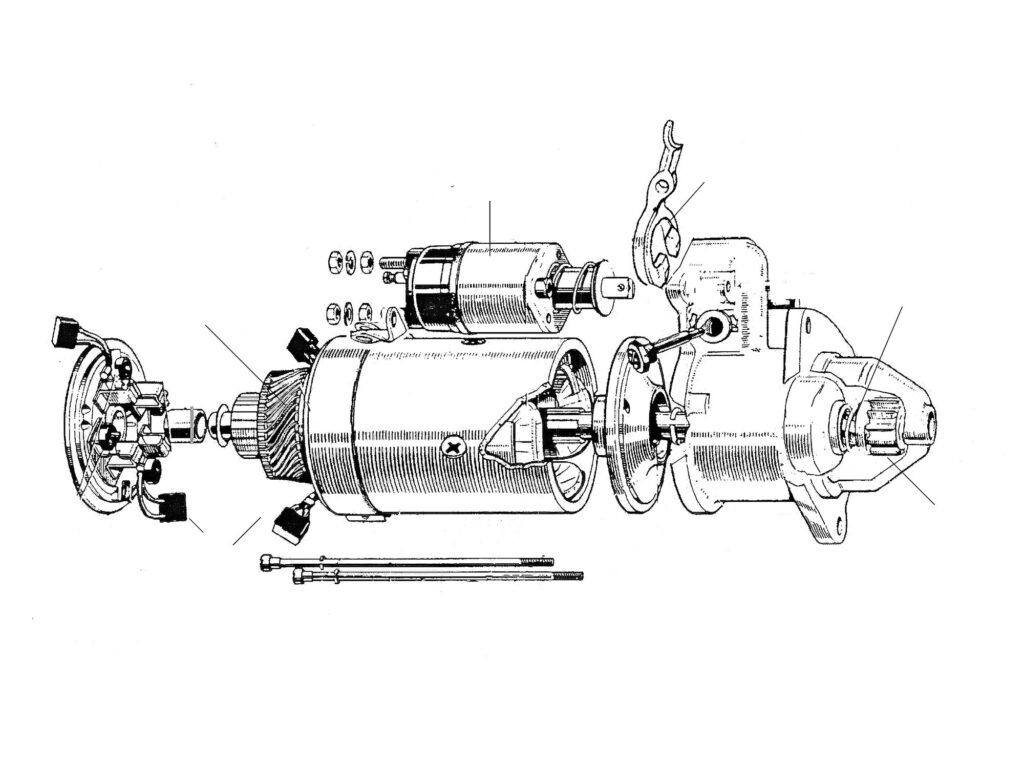 starter motor illustration