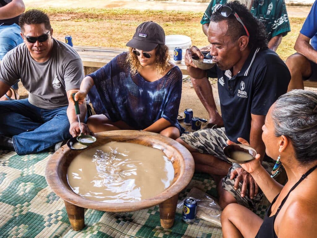 Group drinking cava