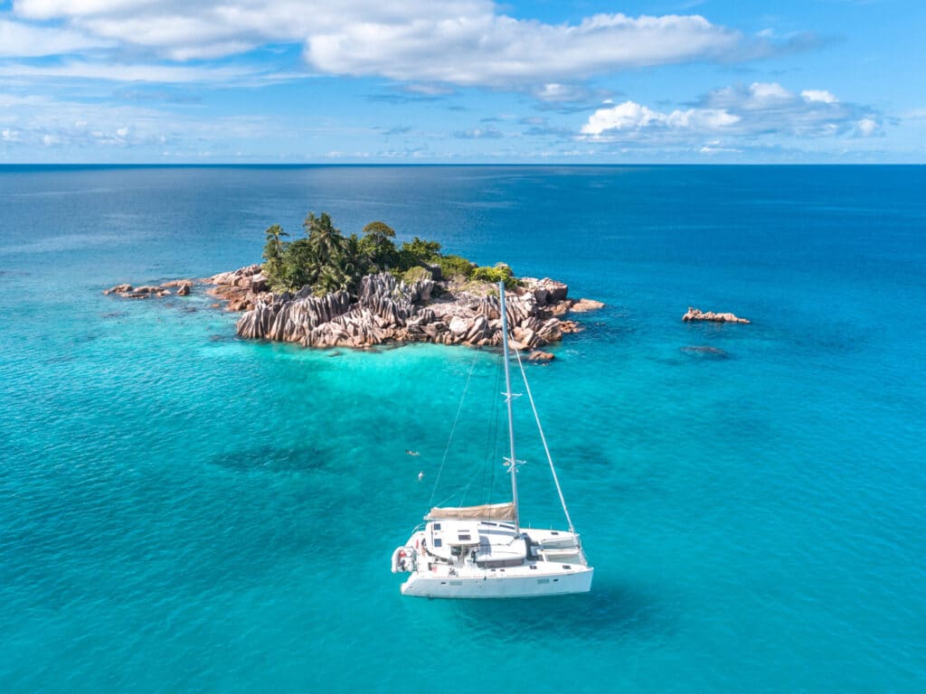 Catamaran in the Seychelles