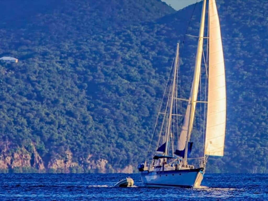 Sailboat on the water