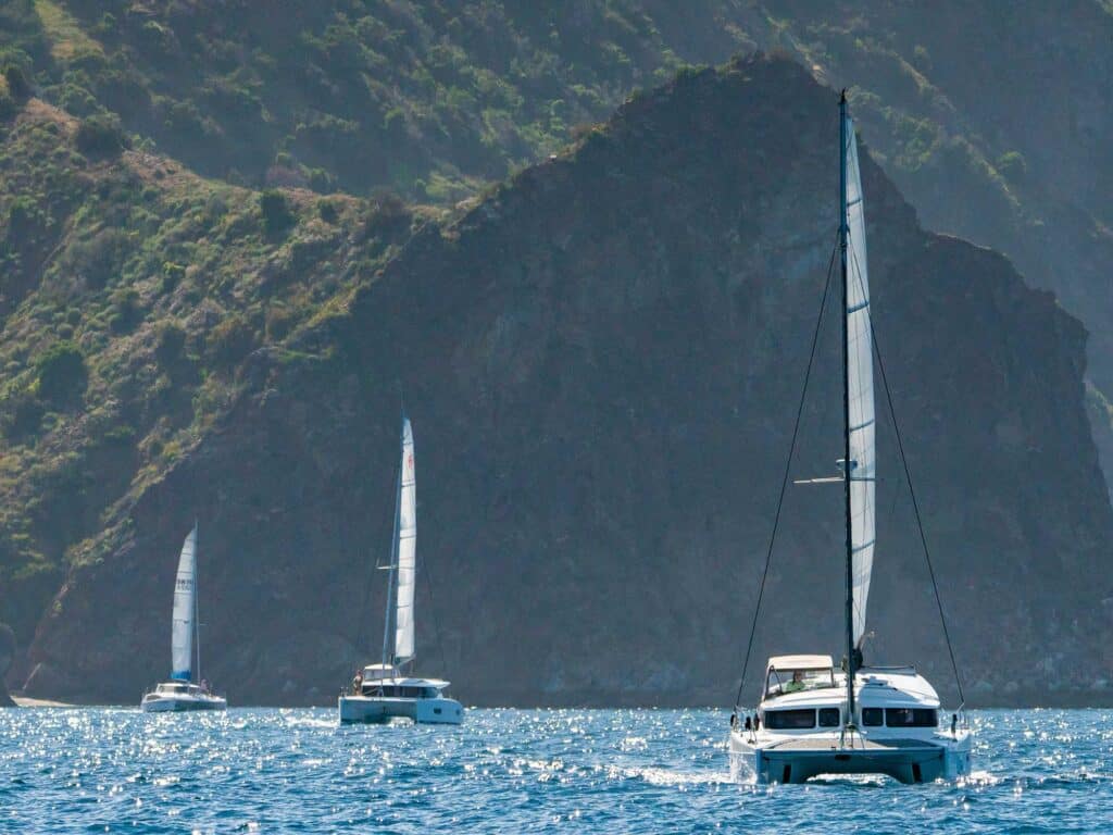 Catamarans in Catalina Island