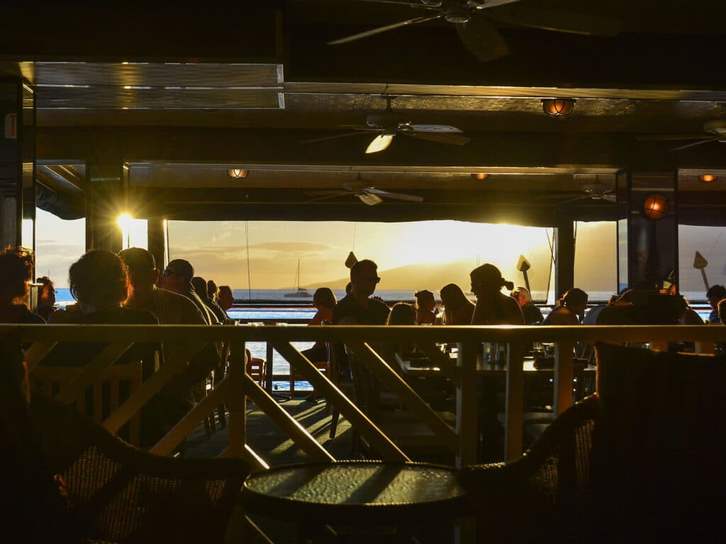 Lahaina waterfront restaurant