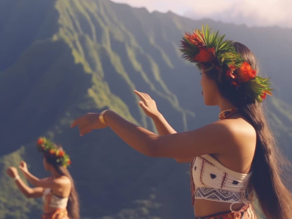 Lahaina women dancing