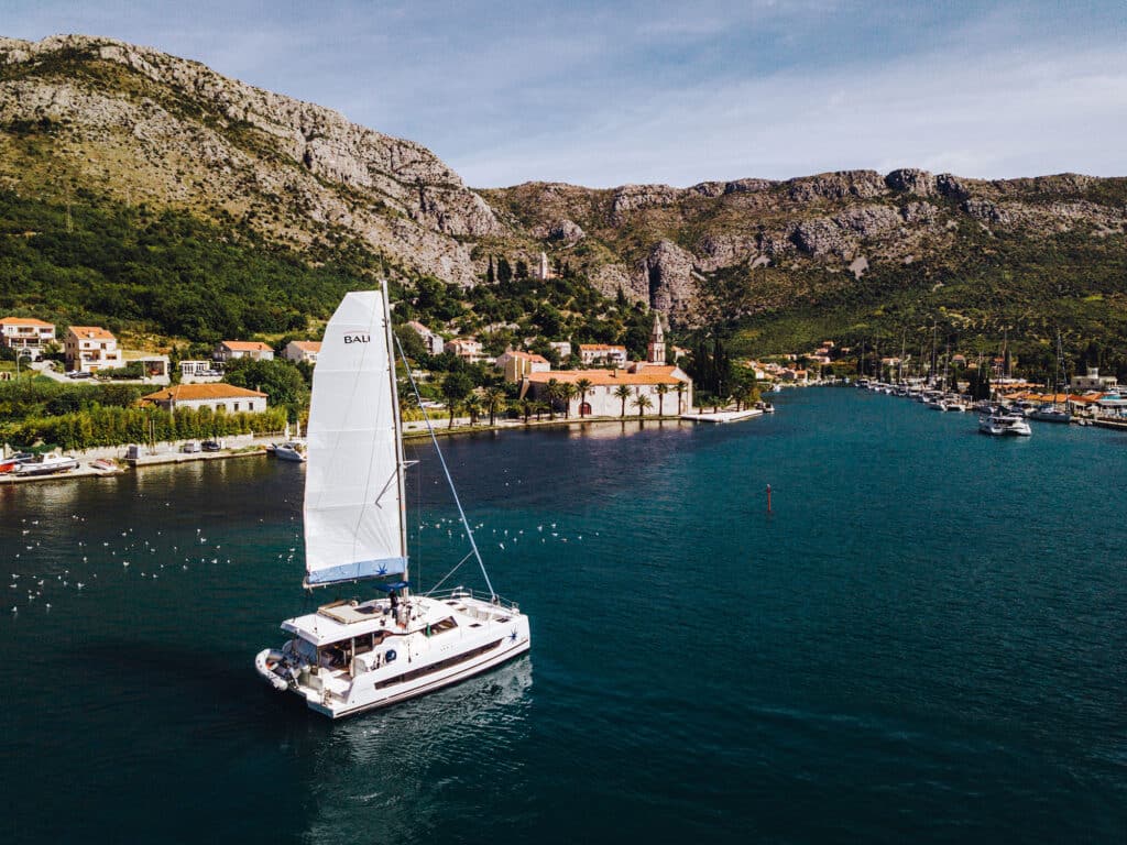 Bali catamaran in port