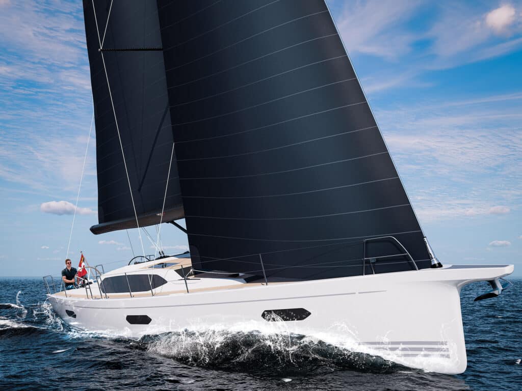 X-Yachts Xc 47 on the ocean