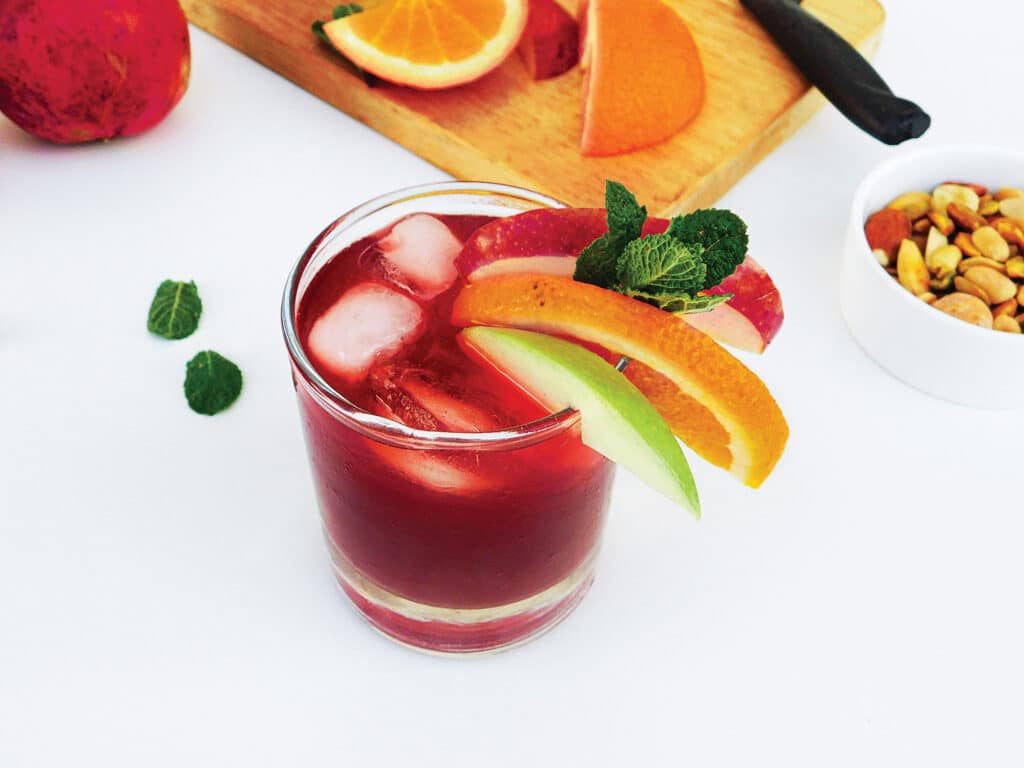 Pomegranate cocktail