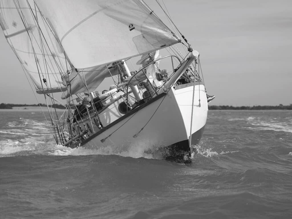 MHX263 The yacht Suhaili on which Robin Knox-Johnston became the first man to sail around the world single-handed and non-stop in the 1968 Golden Globe Race.