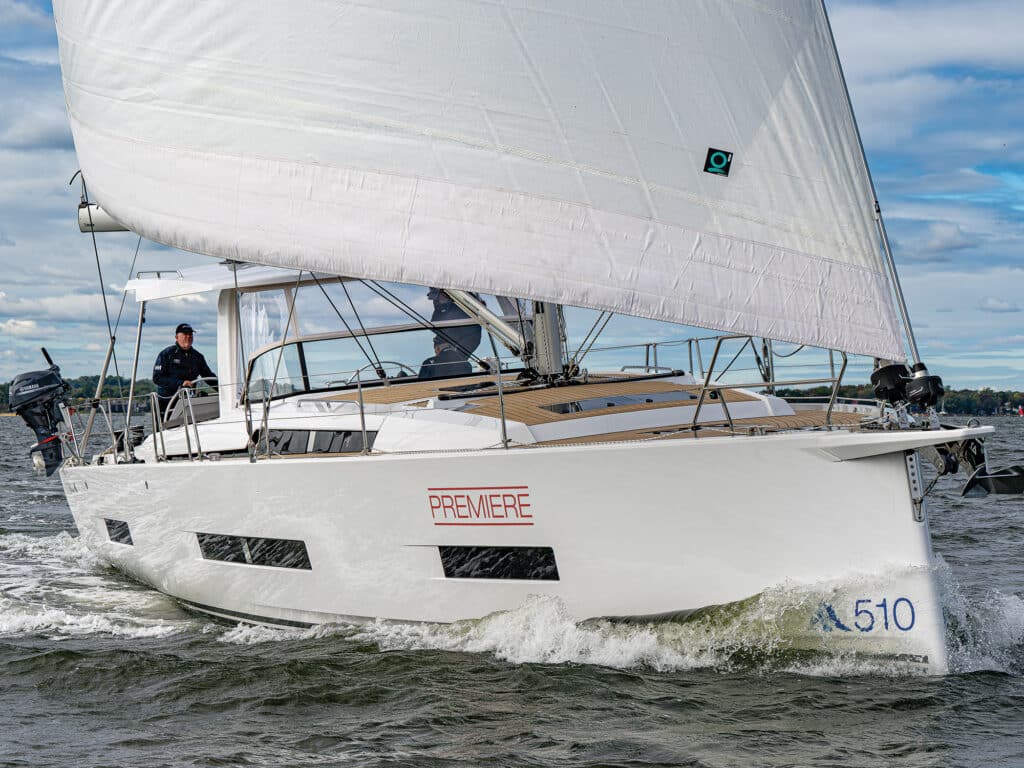 Hanse 510 on the water