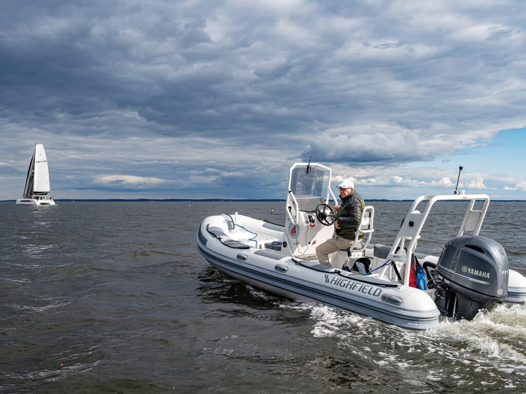 Boat of the year judges on the 2023 Highfield Patrol 540