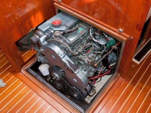 Diesel engine for a boat