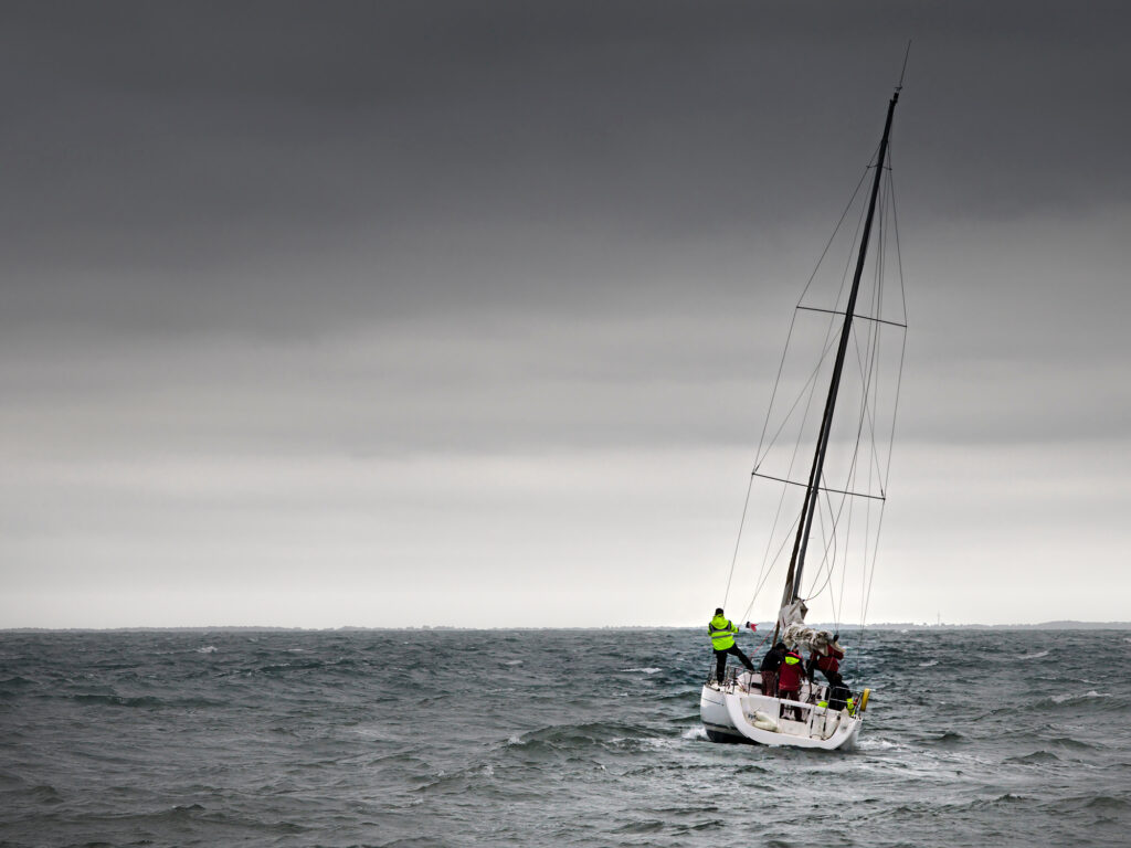 Sailboat on the ocean