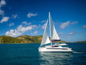 Charter boat in the British Virgin Islands