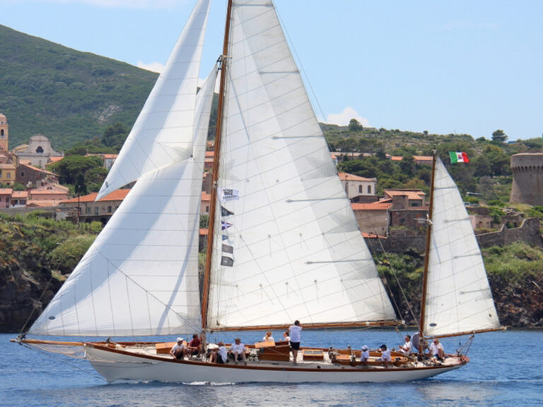 Sailboat near Capraia Island