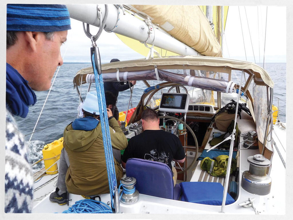 crew on the aft deck