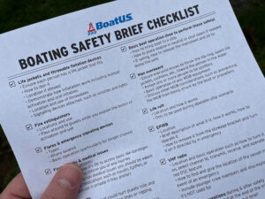 BoatUS pre-departure checklist