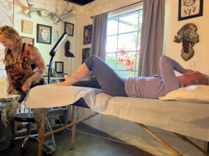 Getting tattoos outlined