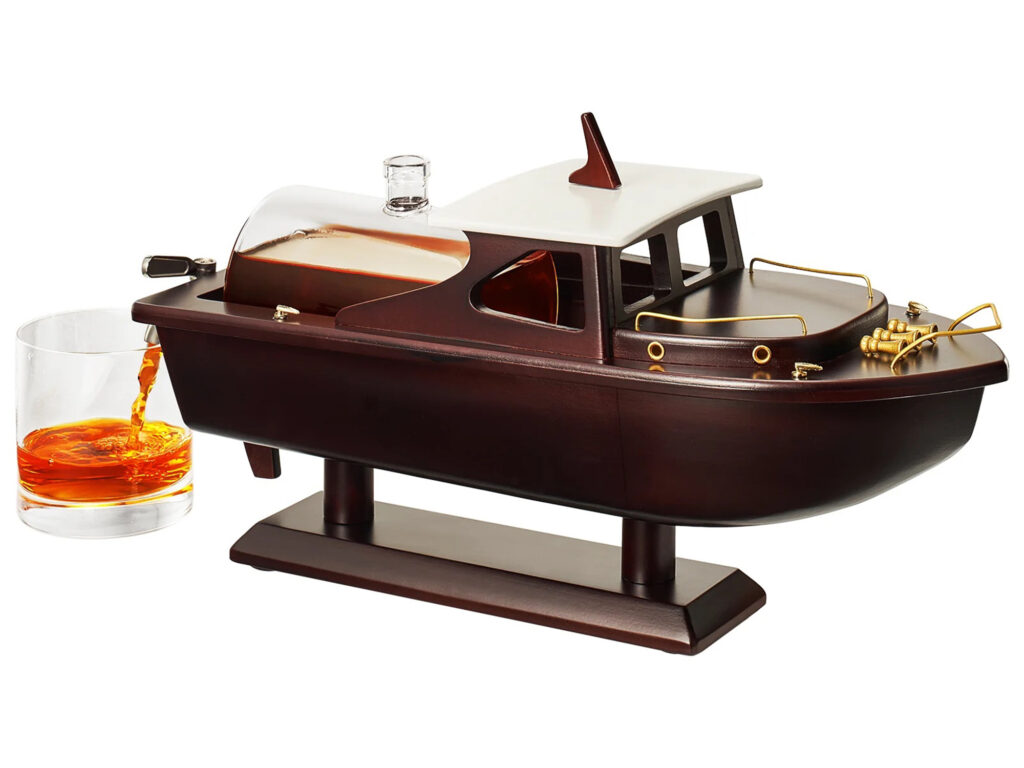 Boat shaped Whiskey & Wine Decanter