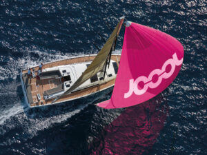 Sail with Joool logo on it